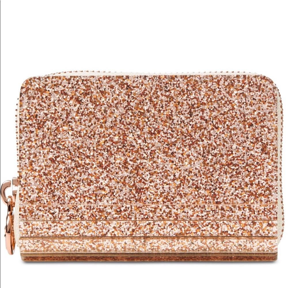 Michael Kors MK Rose Gold Zip card coin purse